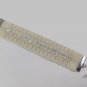 Handmade beaded loom bracelet. Pearl-White-Silver. Gift for mother, daughter, wife, anniversary.