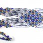 Handmade beaded Sautoir-Gerdan-Necklace with fringe in ethnic style, boho style