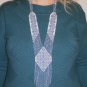 Handmade beaded Sautoir-Gerdan-Necklace with fringe in ethnic style, boho style