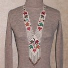 Handmade beaded Sautoir-Gerdan-Necklace with fringe in ethnic style, boho style