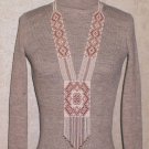 Handmade beaded Sautoir-Gerdan-Necklace with fringe in ethnic style, boho style