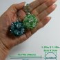 Turquoise or Green Pendants,sparkling beads,2 chains,gift for mother-daughter-wife