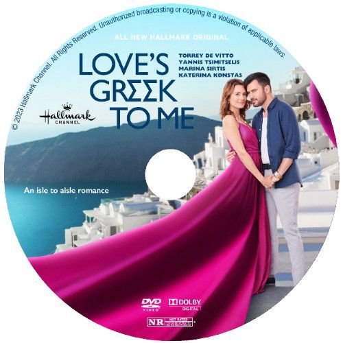 LOVE'S GREEK TO ME DVD HALLMARK MOVIE 2023 film
