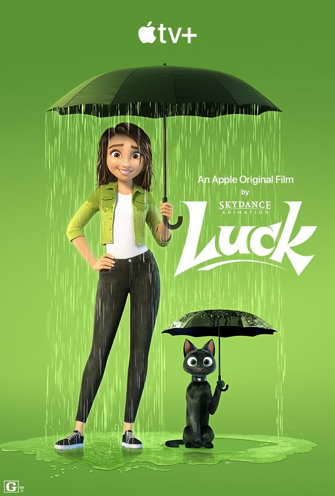 LUCK DVD 2022 APPLE TV MOVIE - ANIMATED FILM film