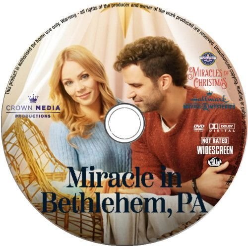 MIRACLE IN BETHLEHEM, PA DVD HALLMARK CHRISTMAS MOVIE 2023 film