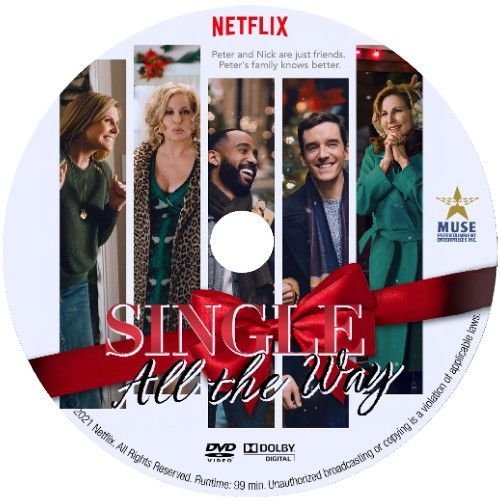 SINGLE ALL THE WAY DVD 2022 NETFLIX MOVIE Luke Macfarlane film