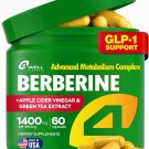 Berberine HCL Supplement - Triple Strength GLP-1 Activator with Apple Cider Vinegar & Green Tea