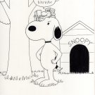 PEANUTS 4 - SNOOPY AND WOODSTOCK ORIGINAL ART - SEAN PATTY - CARTOON COMICS SCHULZ HUMOR