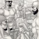 DADDY'S GIRL GONE BLACK 21 ORIGINAL ART - SEAN PATTY - INTERRACIAL BBC BIG COCK COMICS HUMOR