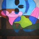 NUMBER 1 (2018) 82"x90" (6.8x7.5 ft) ORIGINAL HUGE FINE ART PAINTING - SEAN PATTY - LARGE SCALE