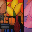 MATING GAME 1 (40"x30") ORIGINAL CONTEMPORARY ABSTRACT ART PAINTING - SEAN PATTY - CANVAS ACRYLIC