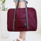 Foldable Travel Luggage Carry-on Shoulder Duffle Bag Lightweight Sport Tote Bag Maroon