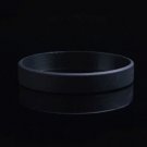 Silicone Rubber Sports Bracelet Wrist Band Fashion Simple Bangle Gift Black