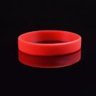 Silicone Rubber Sports Bracelet Wrist Band Fashion Simple Bangle Gift Red
