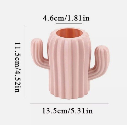 Plastic Flower Vase Creative Nordic Decoration Home Imitation Ceramic Vase Pink