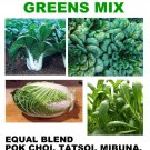 250 Asain Greens Mix Equal Parts Blend Fresh For Garden