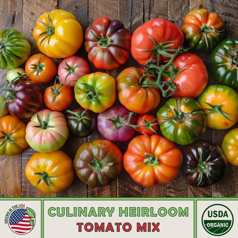 Culinary Heirloom Tomato Seed Mix Organic Nongmo Genuine Fresh For Garden