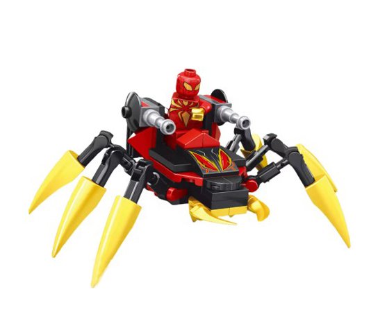 Minifigure Spider-Man Iron Spider With Spider Crawler Machine Fast Ship