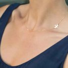 New Fashion Jewelry Simple Metal Peace Dove Short Female Necklace Clavicle Necklaces Pendants