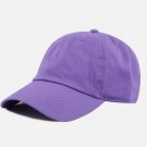 Plain Cotton Baseball Cap Polo style Washed Adjustable Lavender Plain Cotton Baseball Cap Polo style Washed Adjustable Lavender