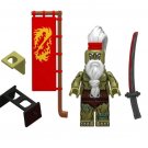 Sale Orc Warrior with Banner World of Warcraft LOTR Minifigure Custome ToysShip With USPS