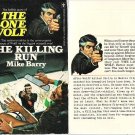 Mike Barry: The Killing Run - The Lone Wolf #13 - 1975 pbk