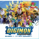 Anime DVD Digimon Digital Monsters TV Series Season 1-5 (253eps) English Dubbed