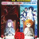 Anime DVD Yakusoku No Neverland Season 1+2 Vol.1-23 End + Live Action Movie