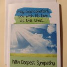 May God Comfort You Sympathy Greeting Card, 4.25" x 5.5", A2 Size, Blank Inside