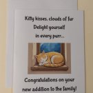 Congratulations Cat Adoption Greeting Card, 4.25" x 5.5", A2 Size, Blank Inside Congratulations Cat Adoption Greeting Card, 4.25" x 5.5", A2 Size, Blank Inside