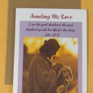 Sending His Love Scripture Greeting Card, 4.25" x 5.5", A2 Size, Blank Inside