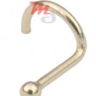 14K Yellow Gold Ball Nose Screw