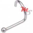 14K White Gold Ball Nose Screw