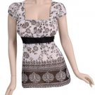 Black and White Chiffon Summer Shirt