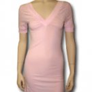Pink Cotton Tunic Top/Dress Double Deep V