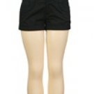 Black Cotton Shorts