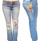 Joy Jeans Embroidered Patched Jeans