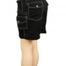 Black Sherry Taylor Cotton Linen Shorts