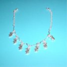 Playboy Bunny Anklet with Red Crystal Eyes