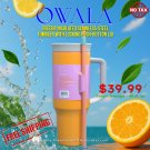 Owala FreeSip Insulated Stainless-Steel Tumbler with Locking Push-Button Lid - 40 fl. oz - Orange