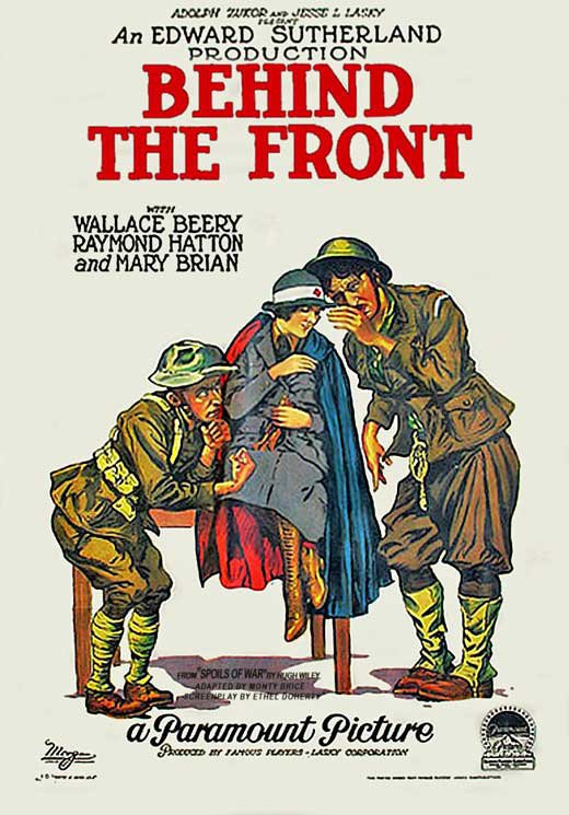 BEHIND THE FRONT 1926 Wallace Beery