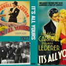 IT'S ALL YOURS 1933 Madeleine Carroll