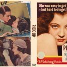 PICK-UP 1933 Sylvia Sidney