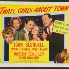 THREE GIRLS ABOUT TOWN 1941 Joan Blondell THREE GIRLS ABOUT TOWN 1941 Joan Blondell