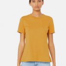 Bella + Canvas B6400 Women's Relaxed Jersey Tee Crew Neck Casual Fit T-Shirt Mustard