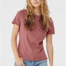 Bella + Canvas B6400 Women's Relaxed Jersey Tee Crew Neck Casual Fit T-Shirt Mauve