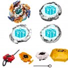 Geist Fafnir Burst Beyblade B-122 4 Pack ( Bey + 3 Random Beys) + 2 Launchers + Stadium