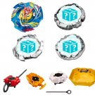 Cho-Z Valkyrie Burst Beyblade B-127 4 Pack (Bey + 3 Random Beys) + 2 Launchers + Stadium