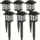 6PCS Solar Garden Lights – Warm Light, Outdoor Path & Deck Lighting