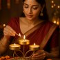 A Premium Brass Tea Light Candle & Holder